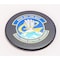 Dacasso Black Leatherette Round Coaster with Thin Metal Core AG-1354 - alternate 8